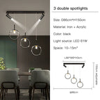 LED Dining Chandelier: Modern Pendant Light for Home Decor & Bar Counter