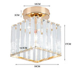 Crystal Ceiling Chandelier: Modern Industrial LED Indoor Lighting Fixture