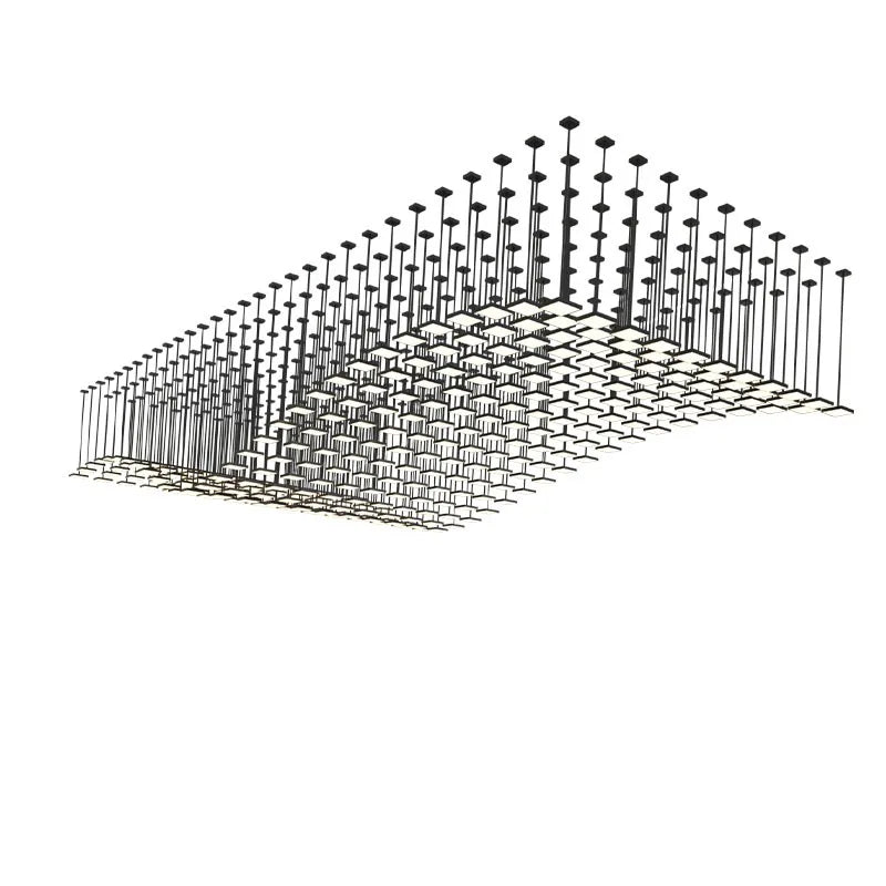 Acrylic Crystal Hanging Chandelier LED Ceiling Pendant Light for Living Room Lobby Customize Hotel