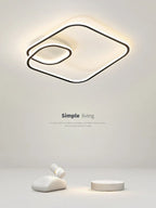 Square LED Ceiling Lamp Dimmable for Bedroom Living Room Modern Home Decor Fixtures