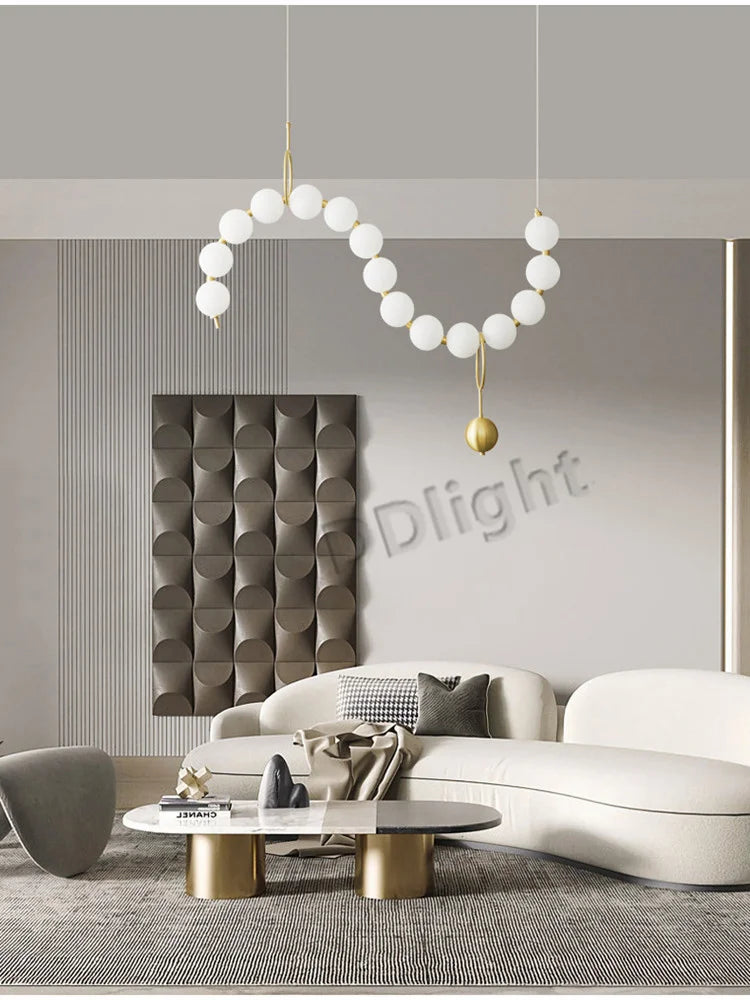 Modern Copper LED Chandelier for Living Room, Bedroom, Dining, Kitchen Decor