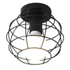 Industrial LED Ceiling Light: Modern Retro Loft Plafonniers for Living Room Kitchen Cage Home Decor