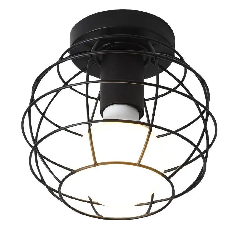 Industrial LED Ceiling Light: Modern Retro Loft Plafonniers for Living Room Kitchen Cage Home Decor
