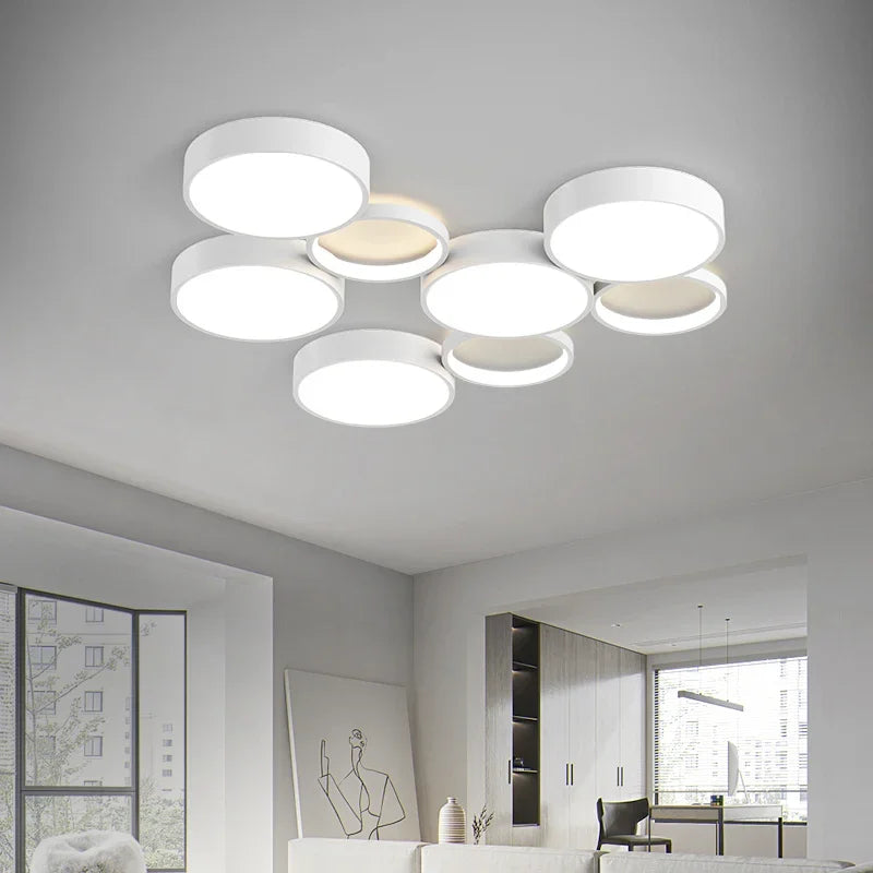 Modern Circles LED Ceiling Light for Living Room Bedroom