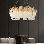 Tassel Crystal Chandelier: High-end LED Lighting for Dining Room & Bedroom