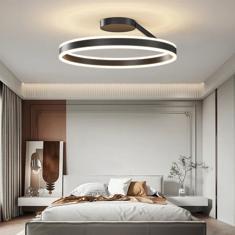 Modern Ring LED Ceiling Light for Bedroom and Living Room