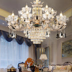 Luxury European Villa Crystal Chandelier for Living Room, Dining, Bedroom