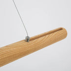 Round Nordic Solid Wood Bar Pendant Lamp for Indoor Lighting Fixture