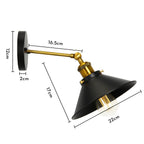 Industrial Retro Loft Wall Sconce E27 Bedside Lights Fixtures for Living Room