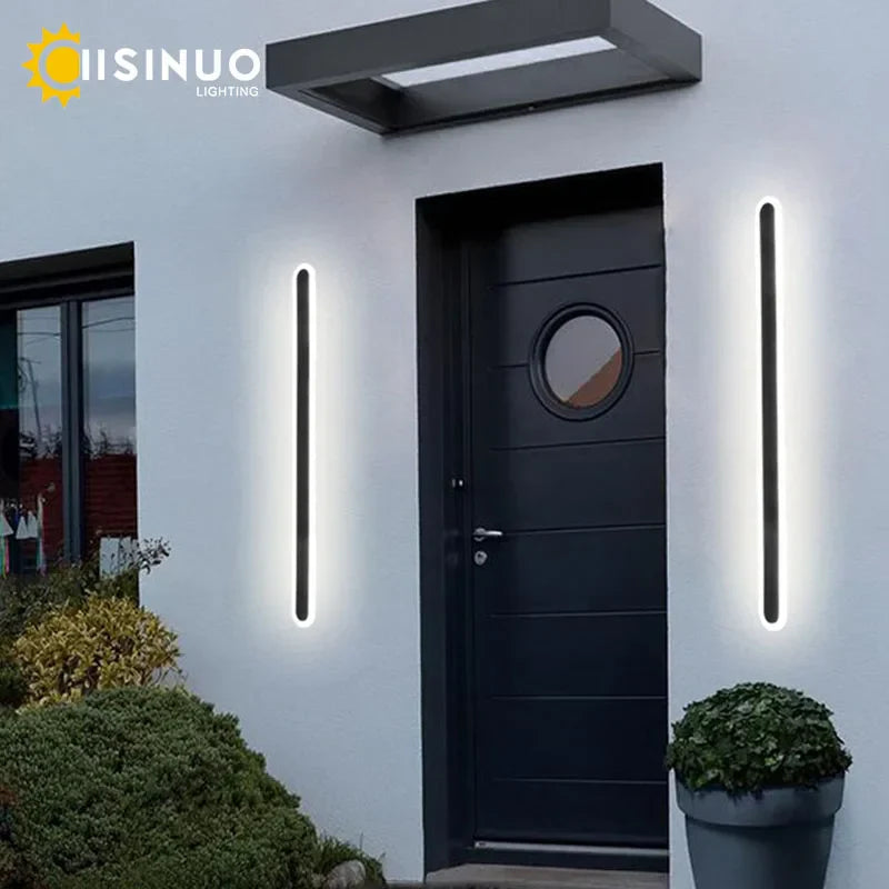 Outdoor LED Wall Lamp Aluminum Garden Sconce Light IP65 Waterproof 110V 220V