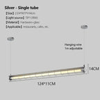 Long Bar Restaurant Pendant Light: Industrial Style for Coffee Shop and Office