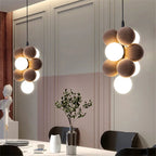 Abstracta Pendant Lamp: Stylish Designer Fabric Chandelier for Home, Office, and Dining Space