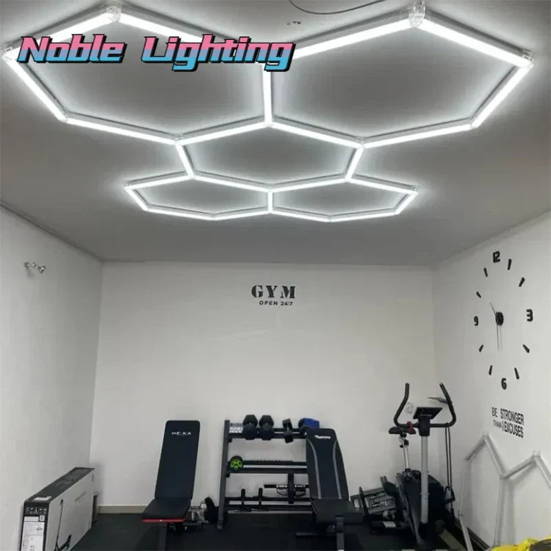 Honeycomb LED Ceiling Light: Custom Link for Worksop Gym