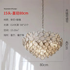 Glass Led Chandelier: Modern Luxury Designer Pendant Lights for Living Room, Bedroom, Study