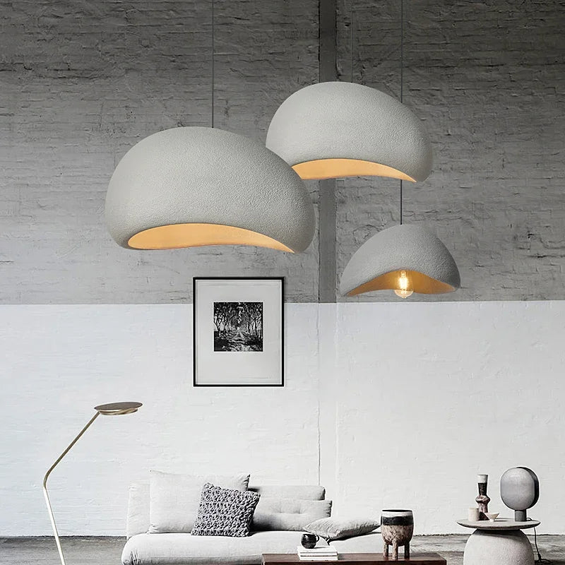 Wabi Sabi Chandelier: Modern Minimalist Pendant Light for Dining, Living, Bedroom