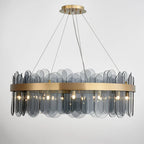 Nordic Glass LED Chandelier for Living Spaces, Hotels, and Restaurants