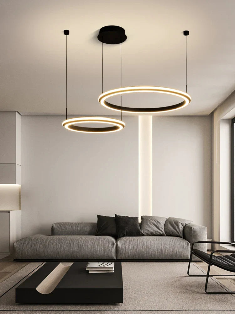 Modern Luxury Ring Chandelier for Living Room, Bedroom, and Restaurant