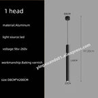 LED Chandelier Stairs Pendant Ceiling Lamp for Hotel Lobby Decor