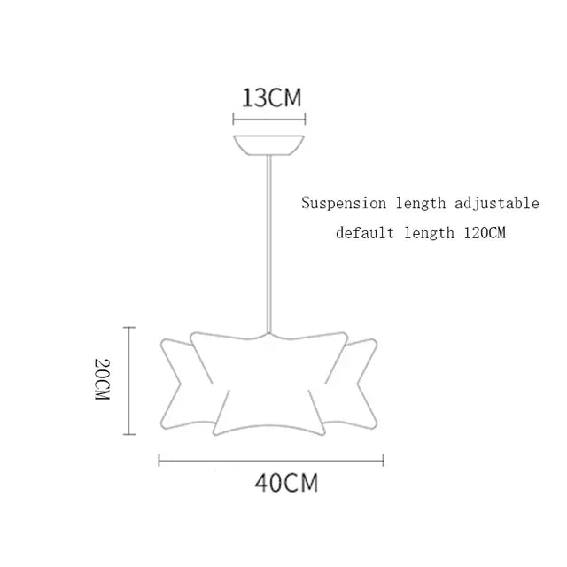 Silk Japanese Pendant Chandelier for Home Decor and Lighting in Living Room