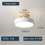 Nordic Wooden Chandelier LED Ceiling Light for Living Room, Bedroom, Kitchen, and Dining Room