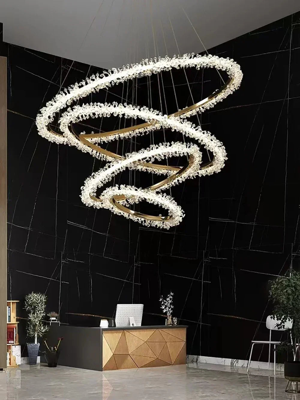 Crystal Pendant Chandelier: Designer LED Lighting for Living Room, Dining Room, Bedroom