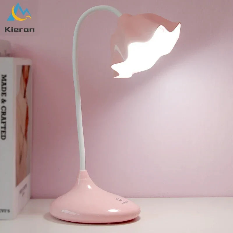Lotus Floor Lamp: Modern LED Desk Lamp for Bedroom Study Living Room