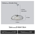 Glass Cloud Chandelier LED Pendant Lamp for Villa Staircase & Hotel