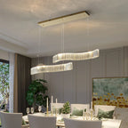 LED Crystal Chandelier: Luxury Modern Dining Room & Kitchen Island Lighting