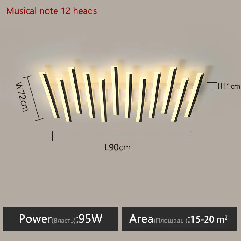 Modern Linear Ceiling Wall LED Lamps for Home Interior Decoration