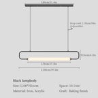 LED Pendant Chandelier for Dining Room, Living Room, and Restaurant