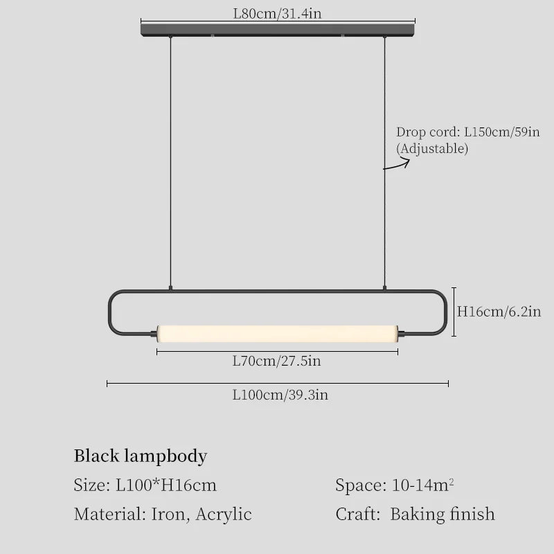 LED Pendant Chandelier for Dining Room, Living Room, and Restaurant