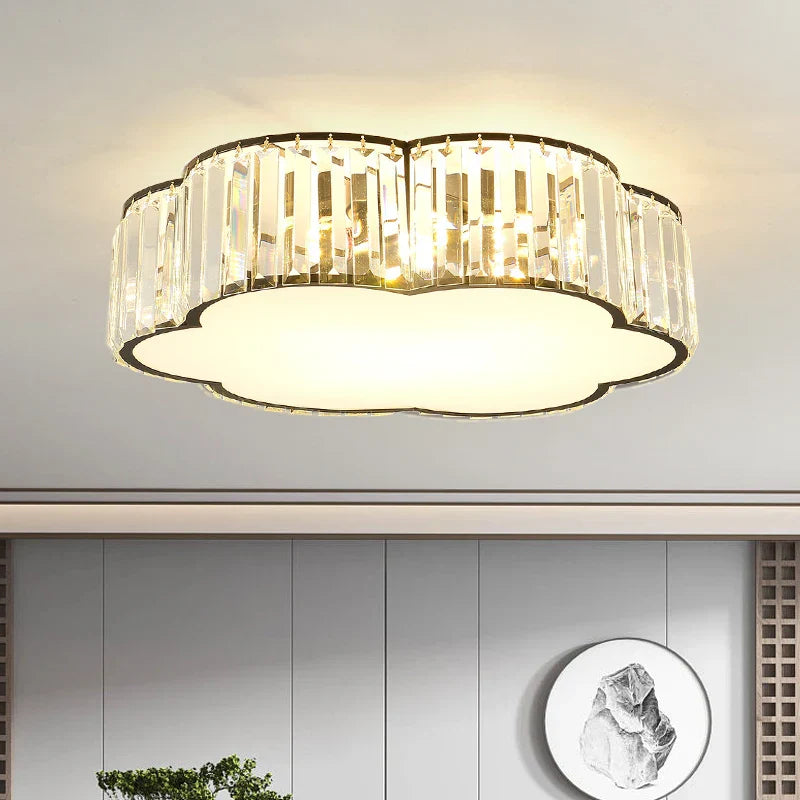 Crystal Light: Modern Restaurant Hotel Ceiling Light for Living Room