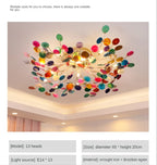 Nordic Jade Agate Leaf Ceiling Lamp for Modern Living Room Decor by Afralia™