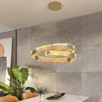 Modern Luxury LED Crystal Pendant Chandelier for Living and Dining Room
