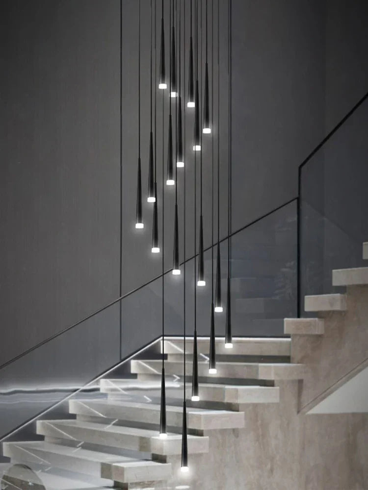 Modern LED Staircase Pendant Chandelier for Living Room Lighting