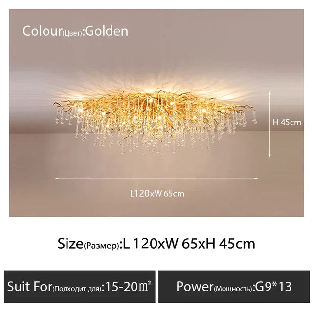 Crystal Ceiling Chandelier - Luxury Lighting for Modern Spaces