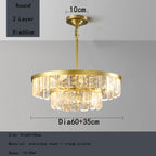 Cloud Mist Crystal Chandelier for Home Hotel Stainless Steel Pendant Lamp