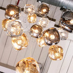 Crystal Staircase Chandelier: Modern Luxury Indoor Lighting Fixture