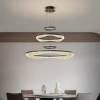 Acrylic Living Room Chandelier Pendant Light Fixture_LED Hanging Lamp