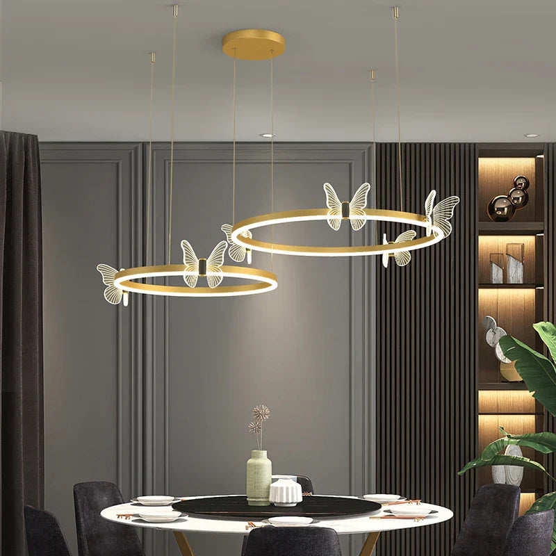 LED Butterfly Chandelier Pendant Light for Modern Living Room