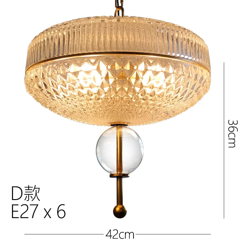 Retro Glass Can Pendant Lights: Modern Kitchen & Living Room Hanging Lamps
