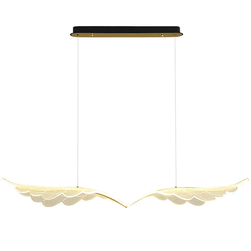 Winged LED Chandelier: Modern Acrylic Pendant Light for Home, Bar, Restaurant