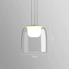 Glass Pendant Light: Modern Nordic Suspension Lighting for Bedroom, Living, Dining, Kitchen, Bar