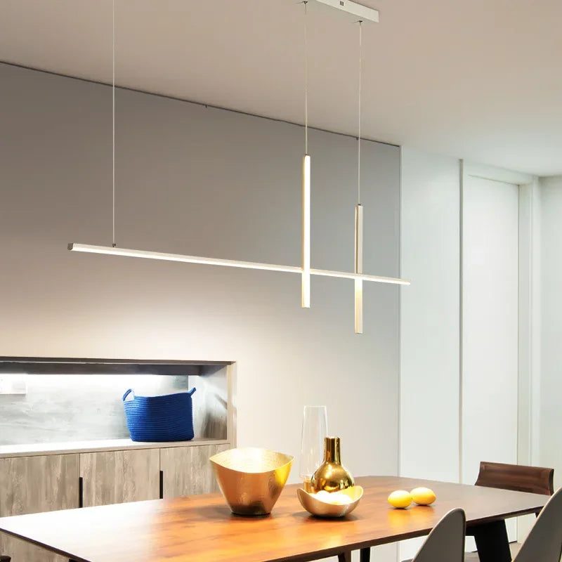 Minimalist LED Pendant Lamps: Dimmable Creative Design for Dining Room, Bar Chandelier