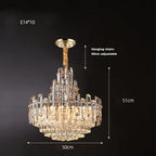 Modern Luxury Crystal Chandelier for Duplex Living Room, Dinning Decor Suspended Light