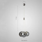 Modern Glass Ball LED Pendant Lamps for Kitchen Bedroom Living Room Lighting