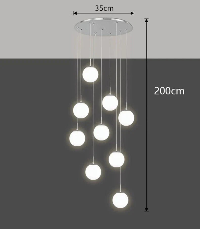 Nordic Dining Pendant Light Chandelier for Living Room, Indoor Ceiling Lamp