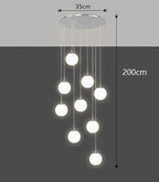 Nordic Dining Pendant Light Chandelier for Living Room, Indoor Ceiling Lamp