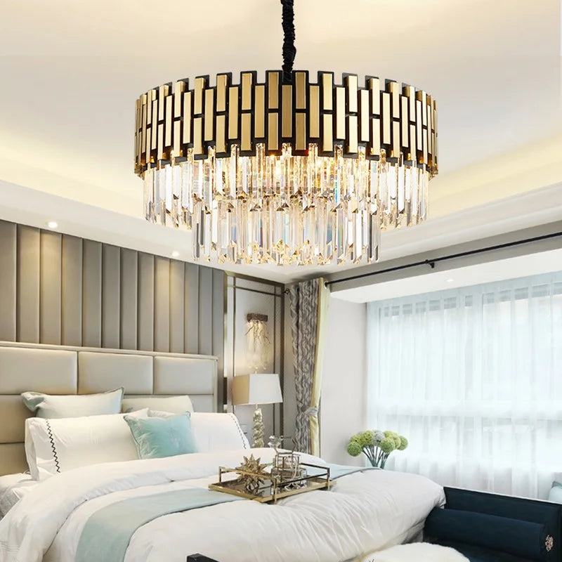 LED Classic Ceiling Pendant Chandelier for Living Room Dining Luxury Lighting Fixtures