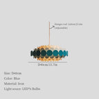 Modern Minimalist Ceiling Chandelier LED Pendant Light for Living Room Bedroom